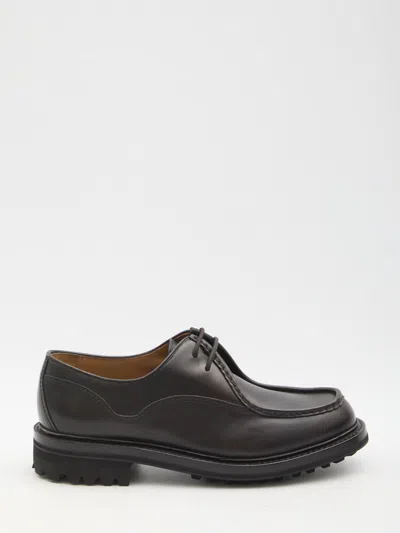 Church's Burnt Leather Lymington Lace Up Shoes In Brown