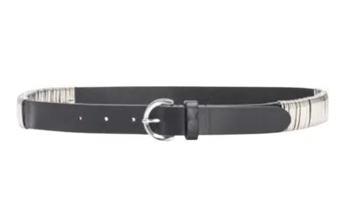 Pinko Belt With Metal Loops In Black