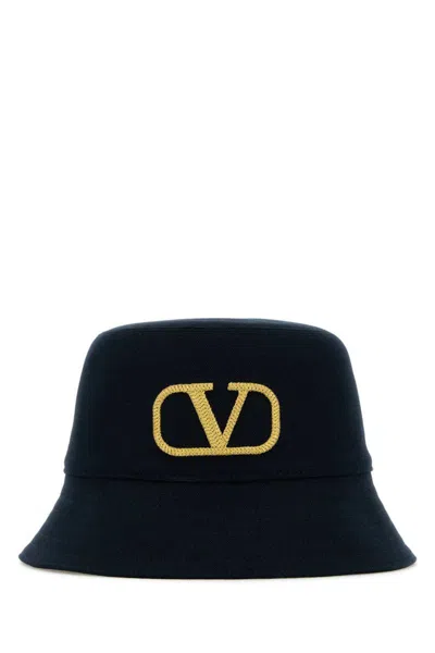 Valentino Garavani Women Printed Cashmere Beanie Hat In Blue