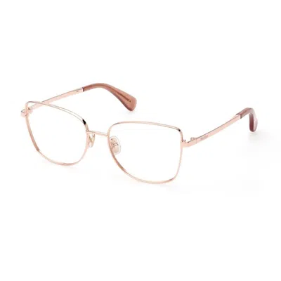 Max Mara Mm5074 Eyeglasses In 033 Rose Gold