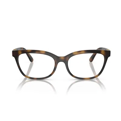 Dolce & Gabbana Dg5106u Dg Crossed Eyeglasses In 502 Havana