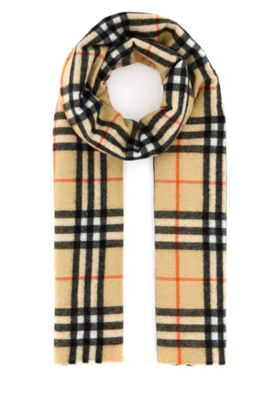 Burberry Women Embroidered Cashmere Blend Scarf In Printed