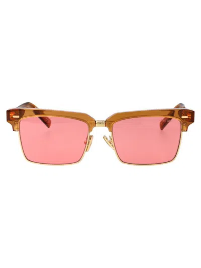 Miu Miu 0mu 10zs Sunglasses In 15t1d0 Caramel Trasparent