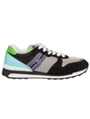 Hogan Rebel 20mm Suede & Mesh Sneakers In Black
