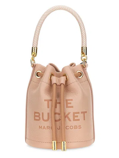 Marc Jacobs The Bucket Leather Top Handle Bag In Pink