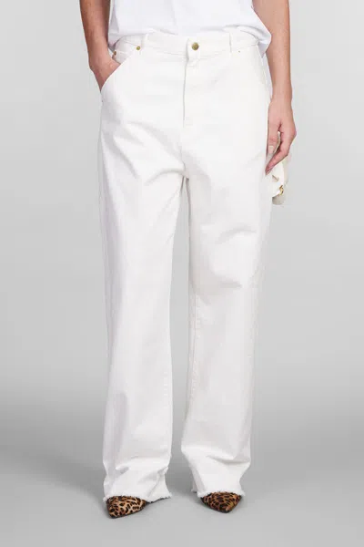 Darkpark Lisa Chain Loose Fit Carpenter Denim In White