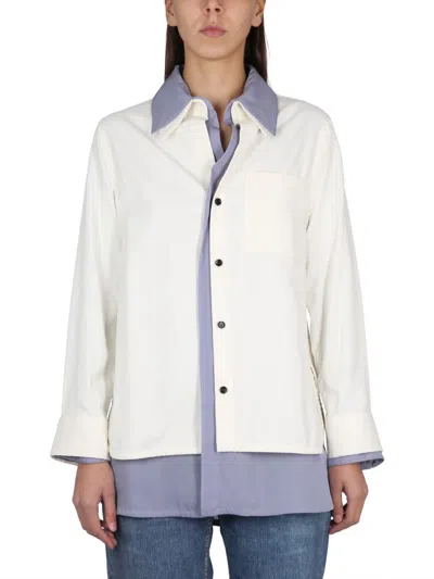 Bottega Veneta Cotton Shirt In White