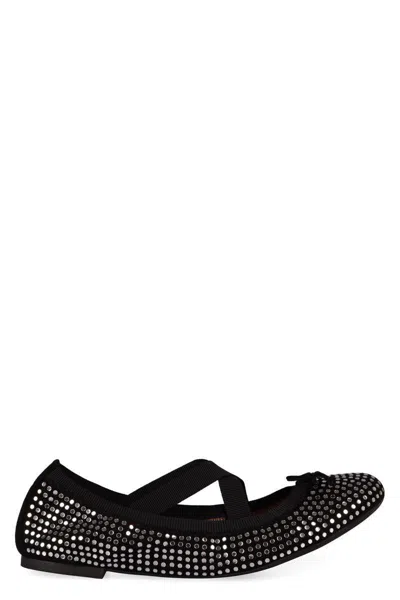 Aquazzura Woman Ballet Flats Black Size 8 Leather In Black