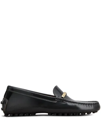 Tod's Women Gommino Leather Loafers In Grey