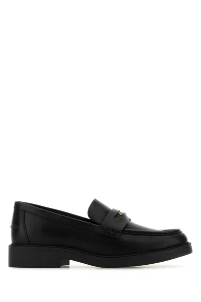 Michael Kors Eden Leather Loafer In Black
