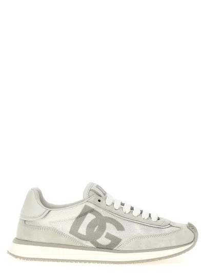 Dolce & Gabbana Dg Cushion Mixed-material Sneakers In White