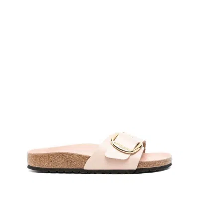 Birkenstock Madrid Big Buckle High Shine Sandals Light Rose In Pink