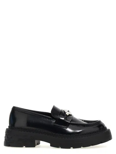 Jimmy Choo Marlow Leather Loafers In In Black