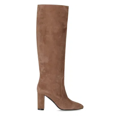 VIA ROMA 15 VIA ROMA 15 BEIGE SUEDE HEELED HIGH BOOT 