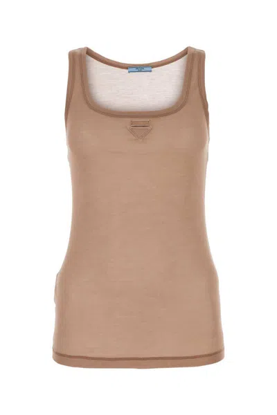 Shop Prada Shirts In Pink