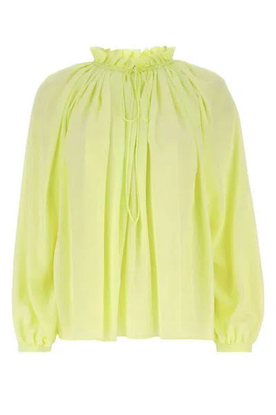 Lanvin Silk Bloshirt Shirt And Blouse Yellow In Yellow