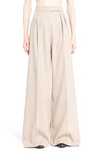 Max Mara Wide Leg In Beige