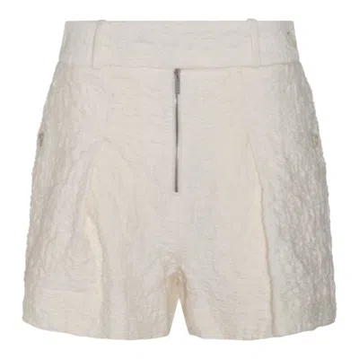 Jil Sander Textured-finish Shorts In Beige