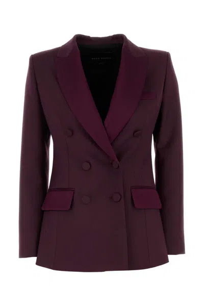 Hebe Studio The Georgia Blazer Soft Crepe-42 Nd  Female In Red