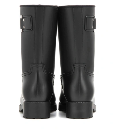 Shop Roger Vivier Embellished Rubber Boots In Black