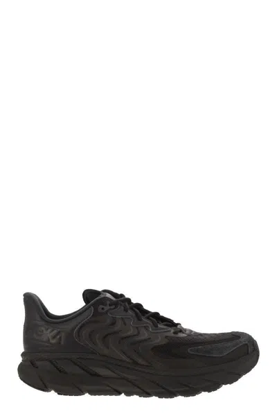 Hoka Lace Up Sneakers In Black