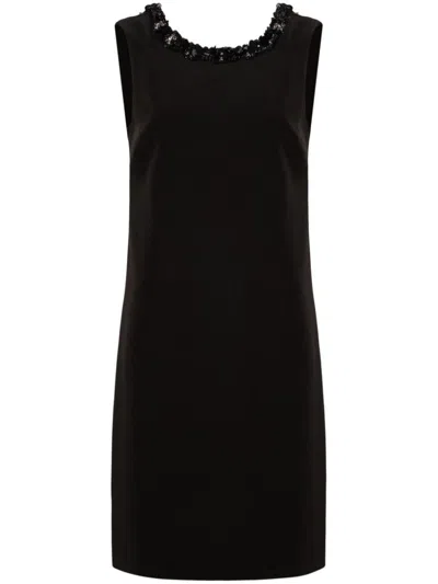 P.a.r.o.s.h Sequin-embellished Column Dress In Black