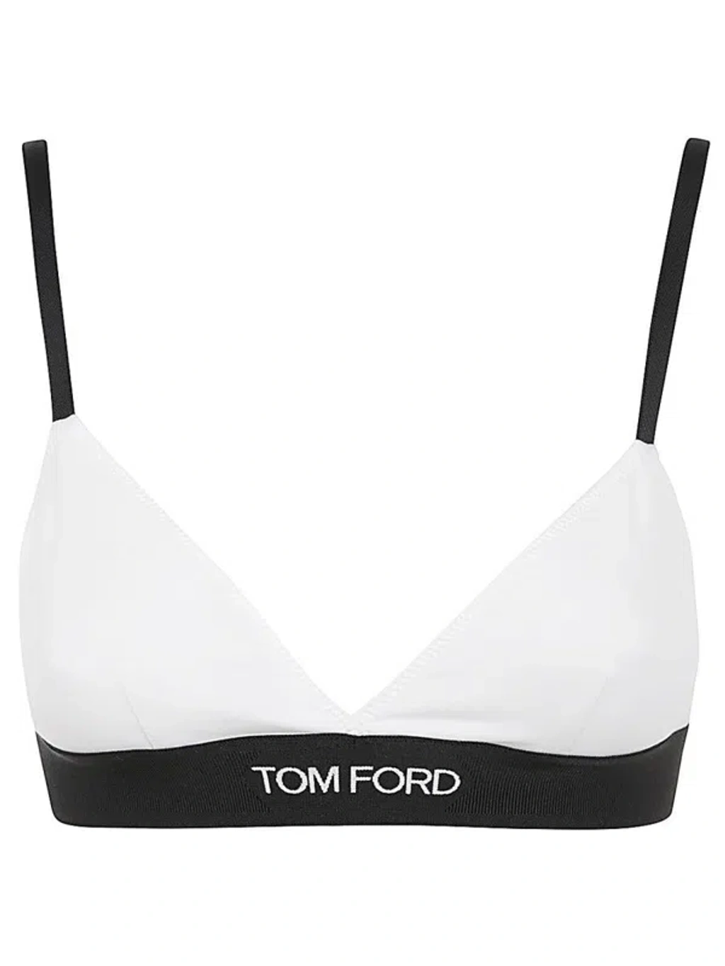 【関税込み】TOM FORD ホワイト 三角ブラ Tom Ford Classic Triangle Signature Bra With Adjustable