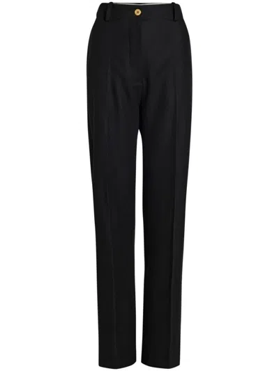 Patou Large Belt Trousers In Black