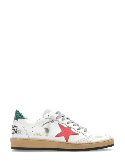 Golden Goose White Sneakers With Premium Leather And Unique Star Detail In White