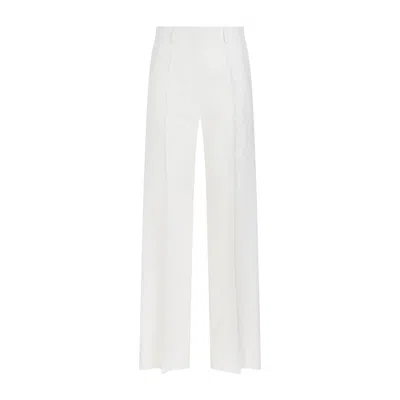 Valentino Crepe Pants In Beige