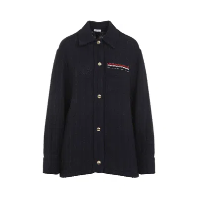 Thom Browne Shirt Jacket Women In Blue
