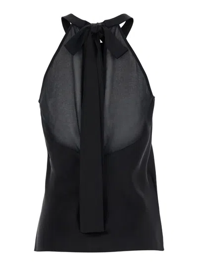 Pinko Sleeveless Vest In Black
