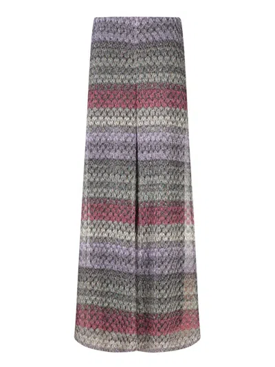 Missoni Lace Motif Palazzo Pants In Multicolor