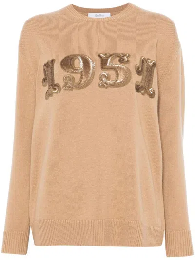 Shop Max Mara Sweaters In Brown