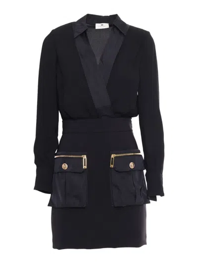 Elisabetta Franchi Dress In Black