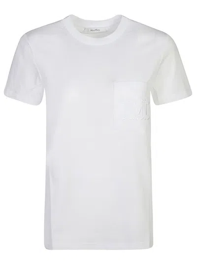 Max Mara Short-sleeved T-shirt In White