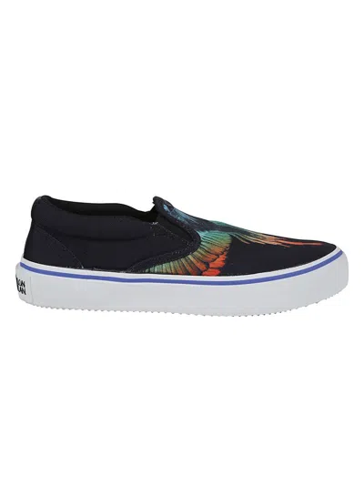 Marcelo Burlon County Of Milan Marcelo Burlon Vulcanized Slip-ons In Black