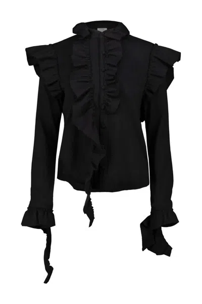 Vetements Deconstructured Jersey Blouse In Black