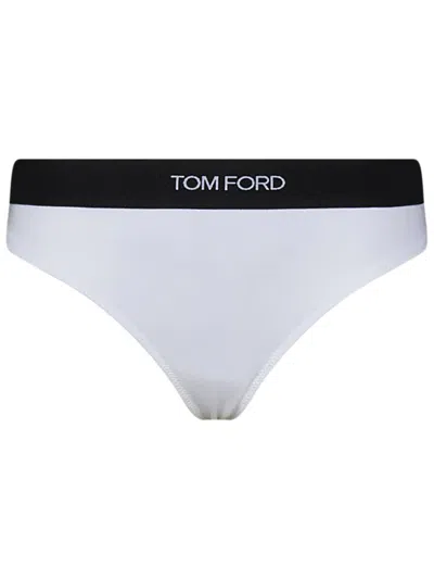 Tom Ford Briefs With Logo In White