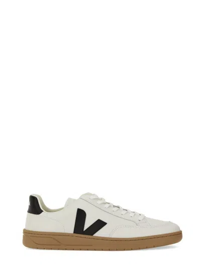 Veja V90 Chromefree Leather Sneakers In White