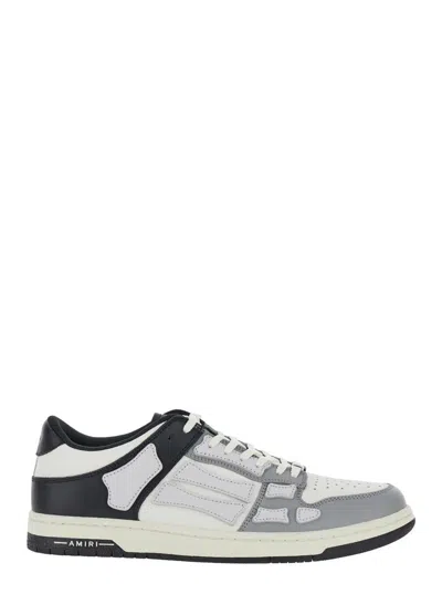 Amiri Multicolor Two-tone Skel Top Low Sneakers In Grey