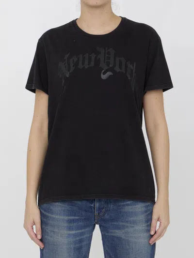 Shop R13 Printed T-shirt In Black