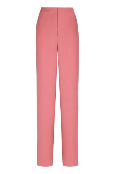 Shop Max Mara Studio Medusa Wide Leg Trousers In Pink