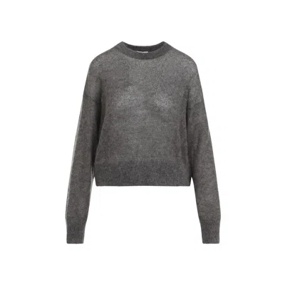 Brunello Cucinelli Women's Mohair Lame Sweater In Grey
