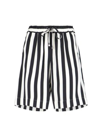 Kiton Tailored Shorts With Button And Elastic In White