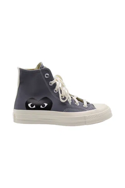 Comme Des Garçons Play X Converse Unisex Chuck Taylor High Top Sneakers In Multicolor