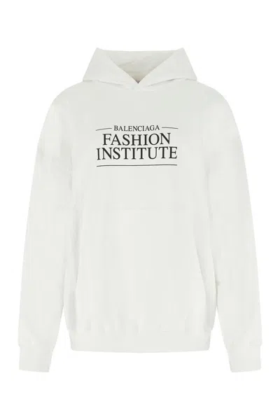 Balenciaga Logo Fashion Institute Oversized Hoodie In 9040