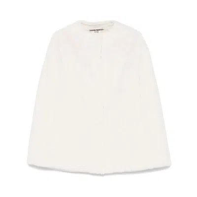 Valentini 1972 Faux-fur Cape In White