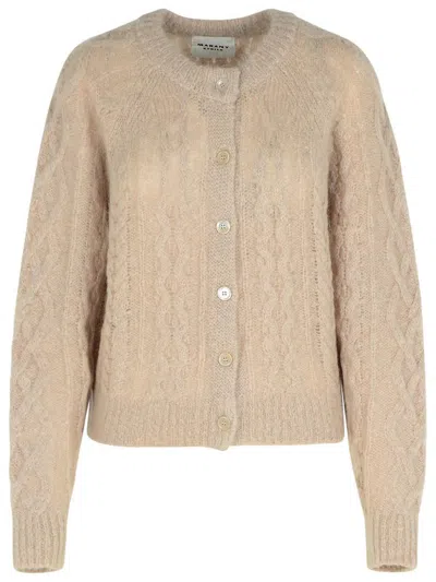 Shop Isabel Marant Étoile 'ery' Beige Mohair Blend Sweater