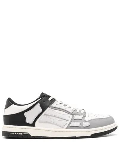 Amiri Multicolor Two-tone Skel Top Low Sneakers In Black
